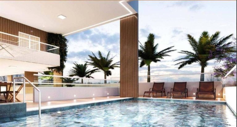 Imagem Apartamento com 1 Quarto à Venda, 48 m² em Guilhermina - Praia Grande