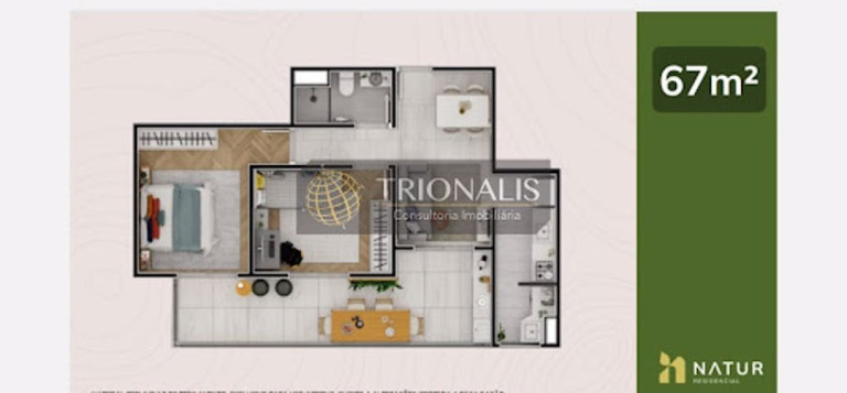 Imagem Apartamento com 2 Quartos à Venda, 56 m² em Jardim Brogotá - Atibaia