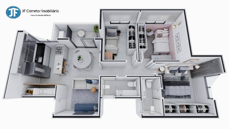 Imagem Apartamento com 3 Quartos à Venda,  em Ideal - Ipatinga