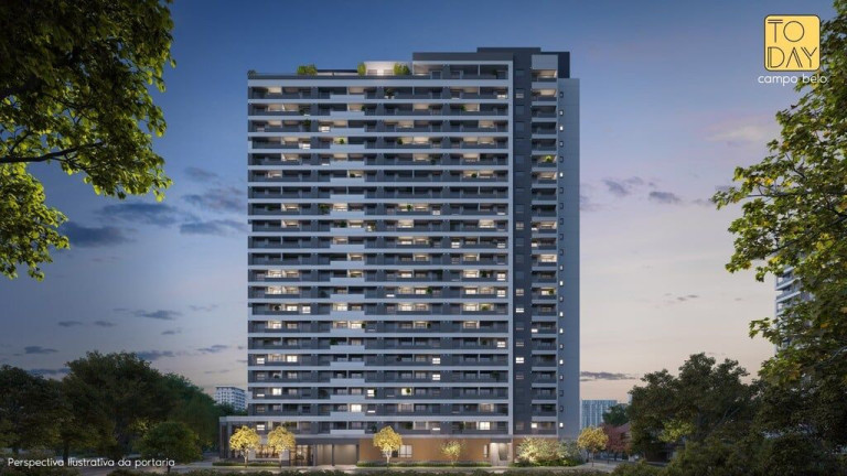 Imagem Apartamento com 2 Quartos à Venda, 40 m² em Campo Belo - São Paulo