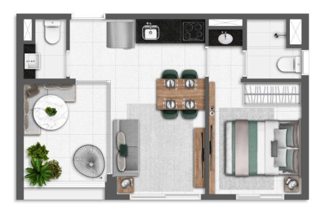Imagem Apartamento com 1 Quarto à Venda, 29 m² em Pinheiros - São Paulo Imagem Apartamento com 1 Quarto à Venda, 29 m² em Pinheiros - São Paulo