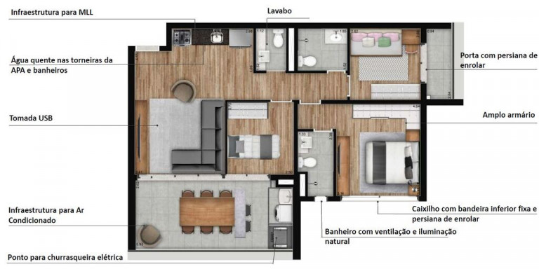 Imagem Apartamento com 1 Quarto à Venda, 34 m² em Brooklin - São Paulo