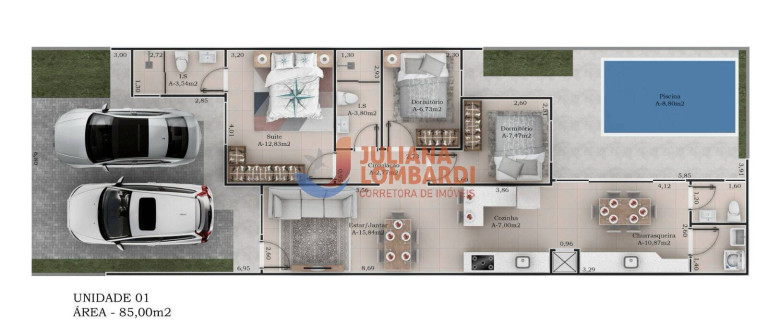Imagem Casa com 3 Quartos à Venda, 85 m² em Periolo - Cascavel
