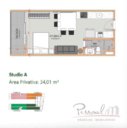 Imagem Apartamento com 1 Quarto à Venda, 49 m² em Saco Grande - Florianópolis Imagem Apartamento com 1 Quarto à Venda, 49 m² em Saco Grande - Florianópolis