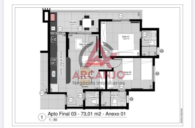 Imagem Apartamento com 2 Quartos à Venda, 73 m² em Martim De Sá - Caraguatatuba