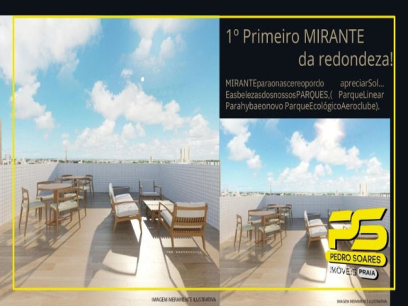 Imagem Apartamento com 2 Quartos à Venda, 54 m² em Aeroclube - João Pessoa