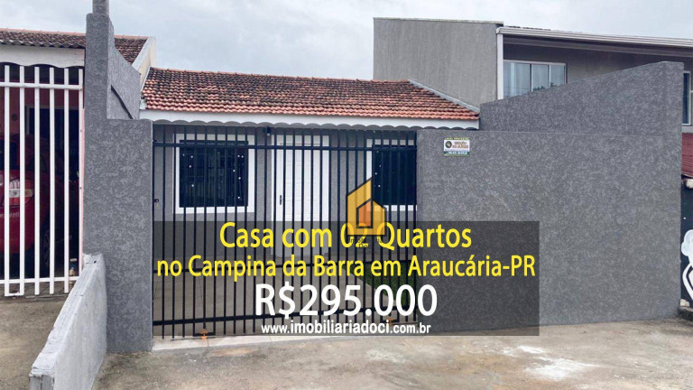 Casa com 2 Quartos à Venda, 58 m² em Campina Da Barra - Araucária