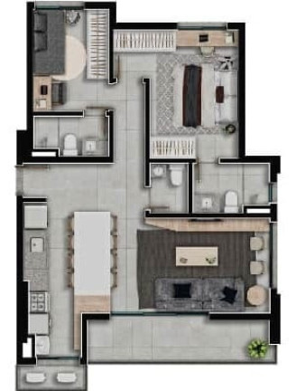 Imagem Apartamento com 2 Quartos à Venda, 82 m² em Setor Aeroporto - Goiânia