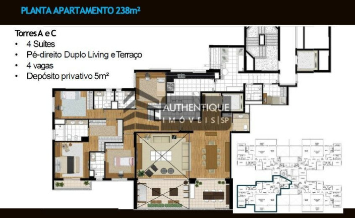 Imagem Apartamento com 3 Quartos à Venda, 238 m² em Morumbi - São Paulo