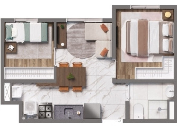 Imagem Imóvel com 2 Quartos à Venda, 35 m² em Ermelino Matarazzo - São Paulo