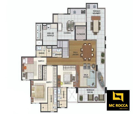 Imagem Cobertura com 3 Quartos à Venda, 239 m² em Jardim - Santo André Imagem Cobertura com 3 Quartos à Venda, 239 m² em Jardim - Santo André