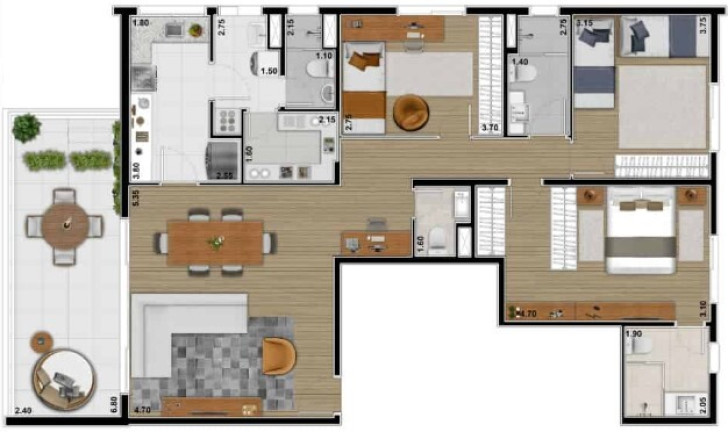 Imagem Apartamento com 3 Quartos à Venda, 132 m² em Alto De Pinheiros - São Paulo Imagem Apartamento com 3 Quartos à Venda, 132 m² em Alto De Pinheiros - São Paulo