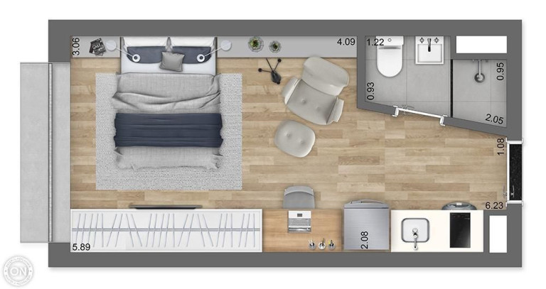 Imagem Studio com 1 Quarto à Venda, 17 m² em Jardim Paulista - São Paulo Imagem Studio com 1 Quarto à Venda, 17 m² em Jardim Paulista - São Paulo