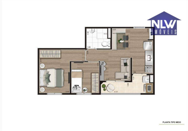 Apartamento com 2 Quartos à Venda, 42 m² em Vila Pirituba - São Paulo
