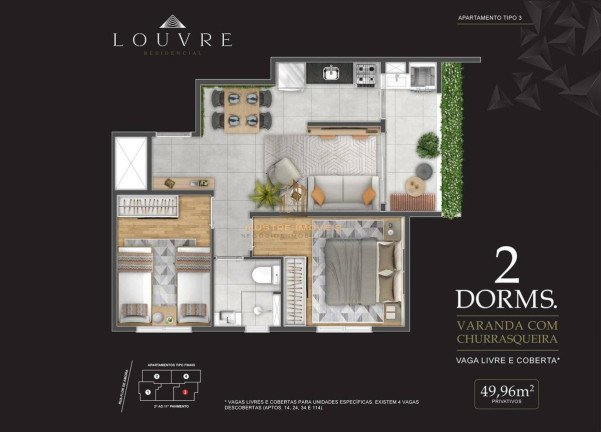 Imagem Apartamento com 2 Quartos à Venda, 49 m² em Jardim Das Flores - Osasco