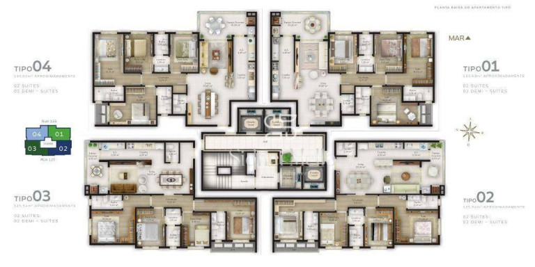 Imagem Apartamento com 4 Quartos à Venda, 133 m² em Centro - Itapema