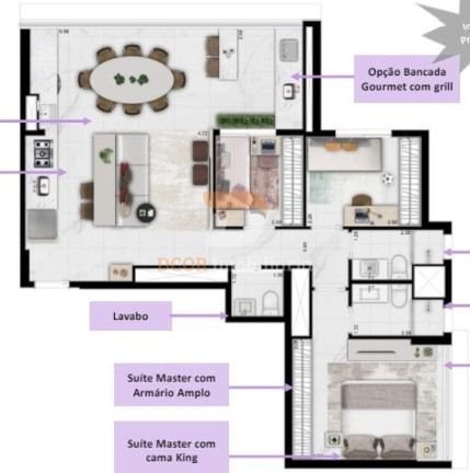 Imagem Apartamento com 2 Quartos à Venda, 60 m² em Santo Amaro - São Paulo