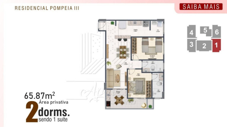 Imagem Imóvel com 2 Quartos à Venda,  em Ocian - Praia Grande