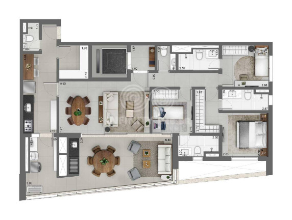 Imagem Apartamento com 3 Quartos à Venda, 131 m² em Brooklin Paulista - São Paulo