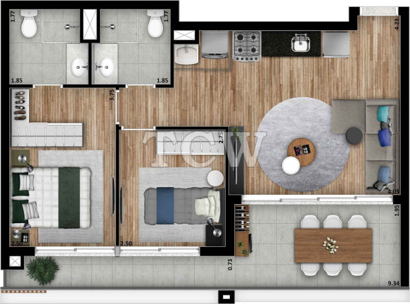 Imagem Imóvel com 2 Quartos à Venda, 68 m² em Vila Mariana - São Paulo