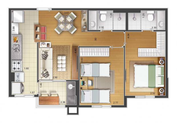 Imagem Apartamento com 2 Quartos à Venda, 90 m² em Santa Paula - São Caetano Do Sul Imagem Apartamento com 2 Quartos à Venda, 90 m² em Santa Paula - São Caetano Do Sul