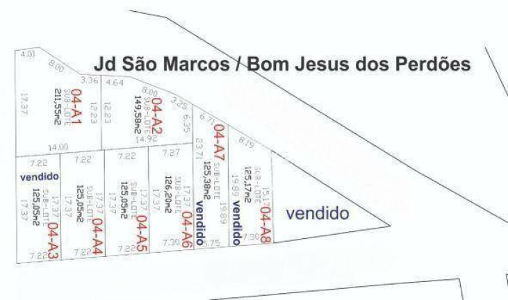 Terreno à Venda, 125 m² em Marf Iii - Bom Jesus Dos Perdões