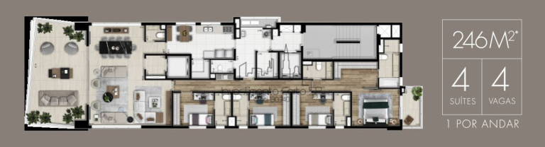Imagem Apartamento com 4 Quartos à Venda, 246 m² em Itaim Bibi - São Paulo Imagem Apartamento com 4 Quartos à Venda, 246 m² em Itaim Bibi - São Paulo