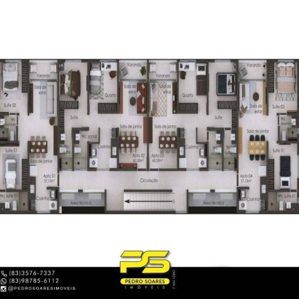Imagem Apartamento com 2 Quartos à Venda, 60 m² em Miramar - João Pessoa