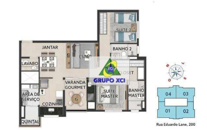 Imagem Apartamento com 2 Quartos à Venda, 80 m² em Jardim Brasil - Campinas Imagem Apartamento com 2 Quartos à Venda, 80 m² em Jardim Brasil - Campinas