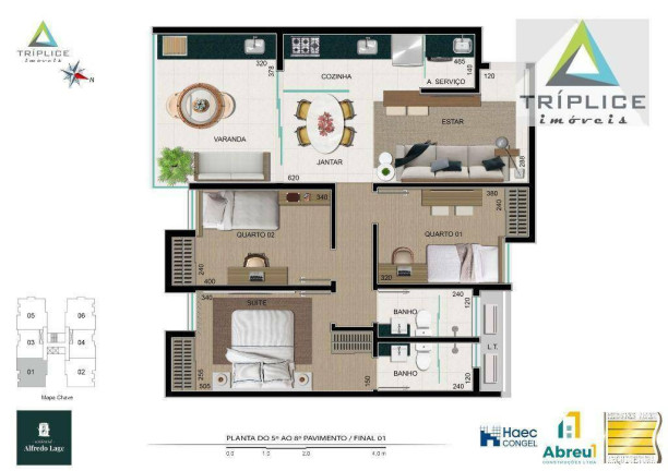 Imagem Apartamento com 3 Quartos à Venda, 89 m² em São Mateus - Juiz De Fora