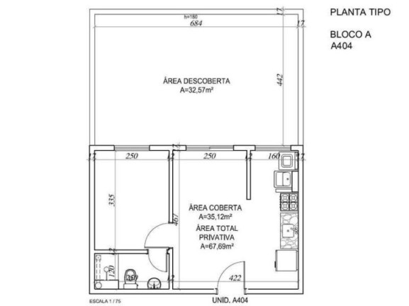 Imagem Apartamento com 1 Quarto à Venda, 35 m² em Granja Viana - Cotia