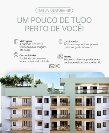 Imagem Apartamento com 2 Quartos à Venda, 67 m² em Itaguá - Ubatuba