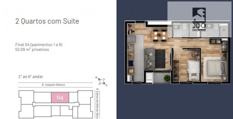 Imagem Apartamento com 2 Quartos à Venda, 52 m² em Tingui - Curitiba Imagem Apartamento com 2 Quartos à Venda, 52 m² em Tingui - Curitiba