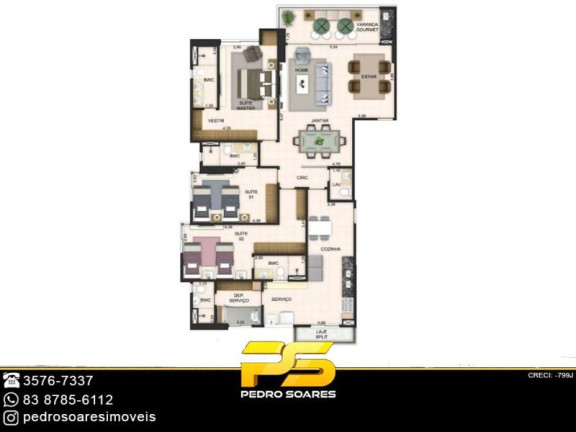 Imagem Apartamento com 4 Quartos à Venda, 156 m² em Altiplano Cabo Branco - João Pessoa Imagem Apartamento com 4 Quartos à Venda, 156 m² em Altiplano Cabo Branco - João Pessoa