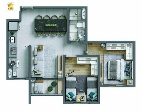 Imagem Apartamento com 3 Quartos à Venda, 69 m² em Rudge Ramos - São Bernardo Do Campo