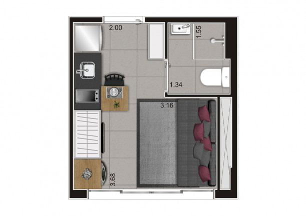Imagem Studio com 1 Quarto à Venda, 71 m² em Pinheiros - São Paulo