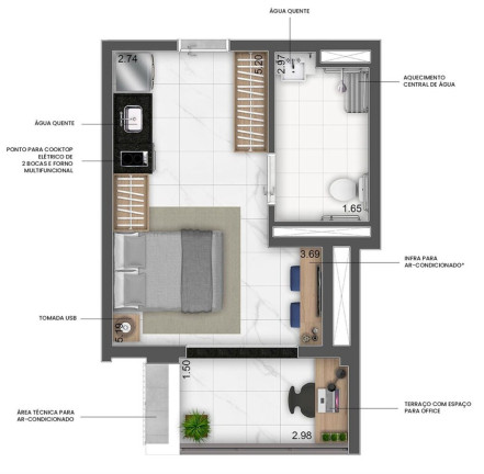 Imagem Imóvel com 1 Quarto à Venda, 23 m² em Vila Madalena - São Paulo