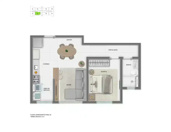 Imagem Apartamento com 2 Quartos à Venda, 51 m² em Estoril - Belo Horizonte
