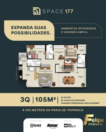 Imagem Imóvel com 3 Quartos à Venda, 105 m² em Praia De Itaparica - Vila Velha Imagem Imóvel com 3 Quartos à Venda, 105 m² em Praia De Itaparica - Vila Velha