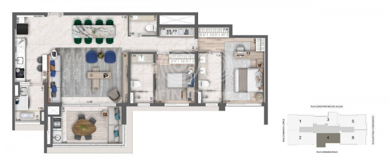 Imagem Apartamento com 3 Quartos à Venda, 112 m² em Campo Belo - São Paulo