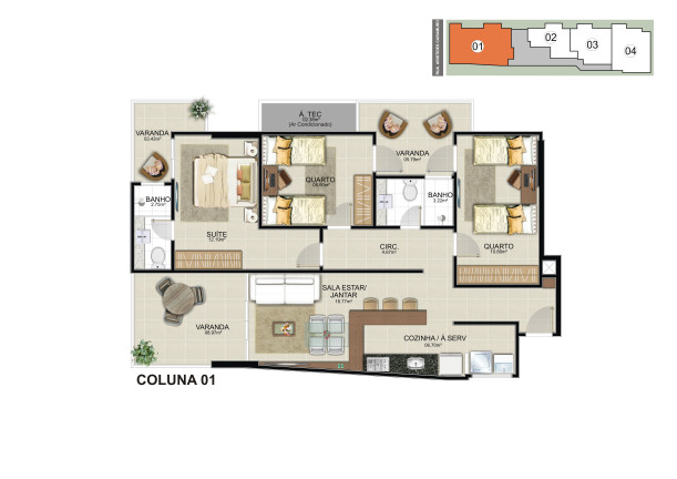 Imagem Imóvel com 1 Quarto à Venda, 44 m² em Muquiçaba - Guarapari