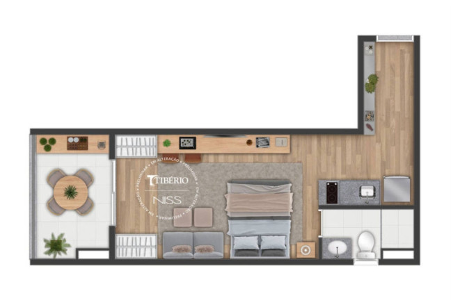 Studio com 1 Quarto à Venda, 24 m² em Higienópolis - São Paulo
