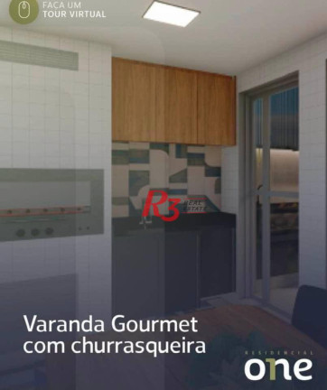 Imagem Apartamento com 1 Quarto à Venda, 60 m² em Boqueirão - Santos