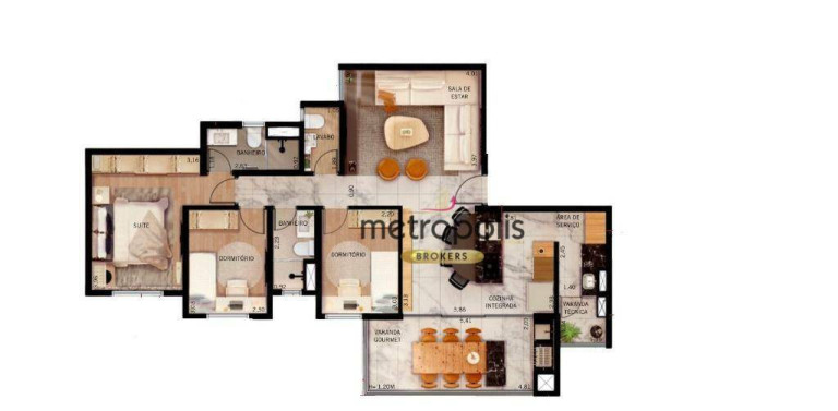 Imagem Apartamento com 3 Quartos à Venda, 94 m² em Vila Valparaíso - Santo André Imagem Apartamento com 3 Quartos à Venda, 94 m² em Vila Valparaíso - Santo André