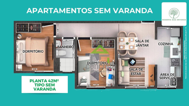Imagem Apartamento com 2 Quartos à Venda, 48 m² em Roselandia - Cotia Imagem Apartamento com 2 Quartos à Venda, 48 m² em Roselandia - Cotia