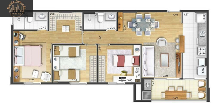 Imagem Apartamento com 2 Quartos à Venda, 69 m² em Santa Maria - São Caetano Do Sul
