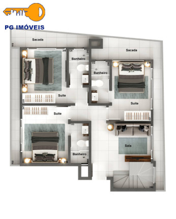 Imagem Apartamento com 3 Quartos à Venda, 163 m² em Caioba - Matinhos