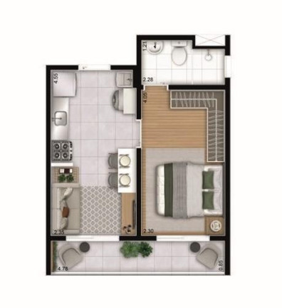 Imagem Imóvel com 1 Quarto à Venda, 28 m² em Socorro - São Paulo Imagem Imóvel com 1 Quarto à Venda, 28 m² em Socorro - São Paulo