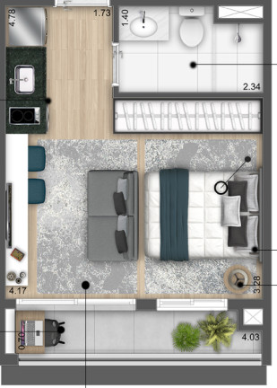 Imagem Apartamento à Venda, 26 m² em Mirandópolis - São Paulo