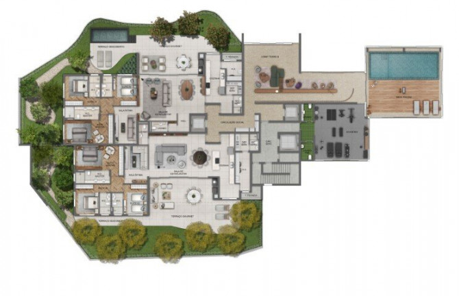 Imagem Apartamento com 3 Quartos à Venda, 212 m² em Cabral - Curitiba Imagem Apartamento com 3 Quartos à Venda, 212 m² em Cabral - Curitiba